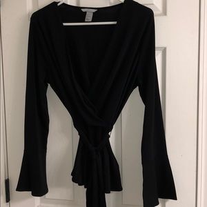 H&M faux wrap top